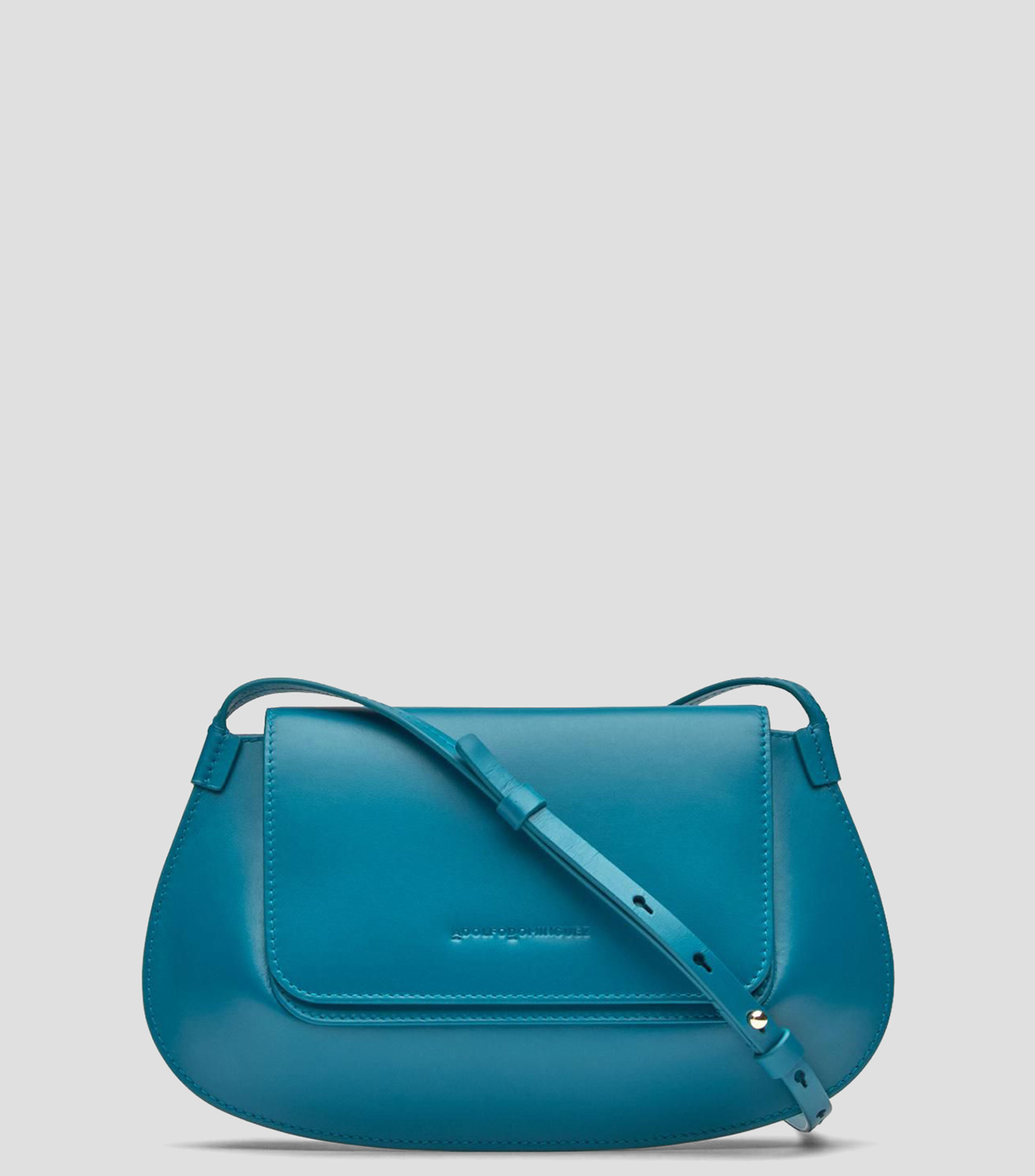 Bolsa crossbody en piel lisa Mujer